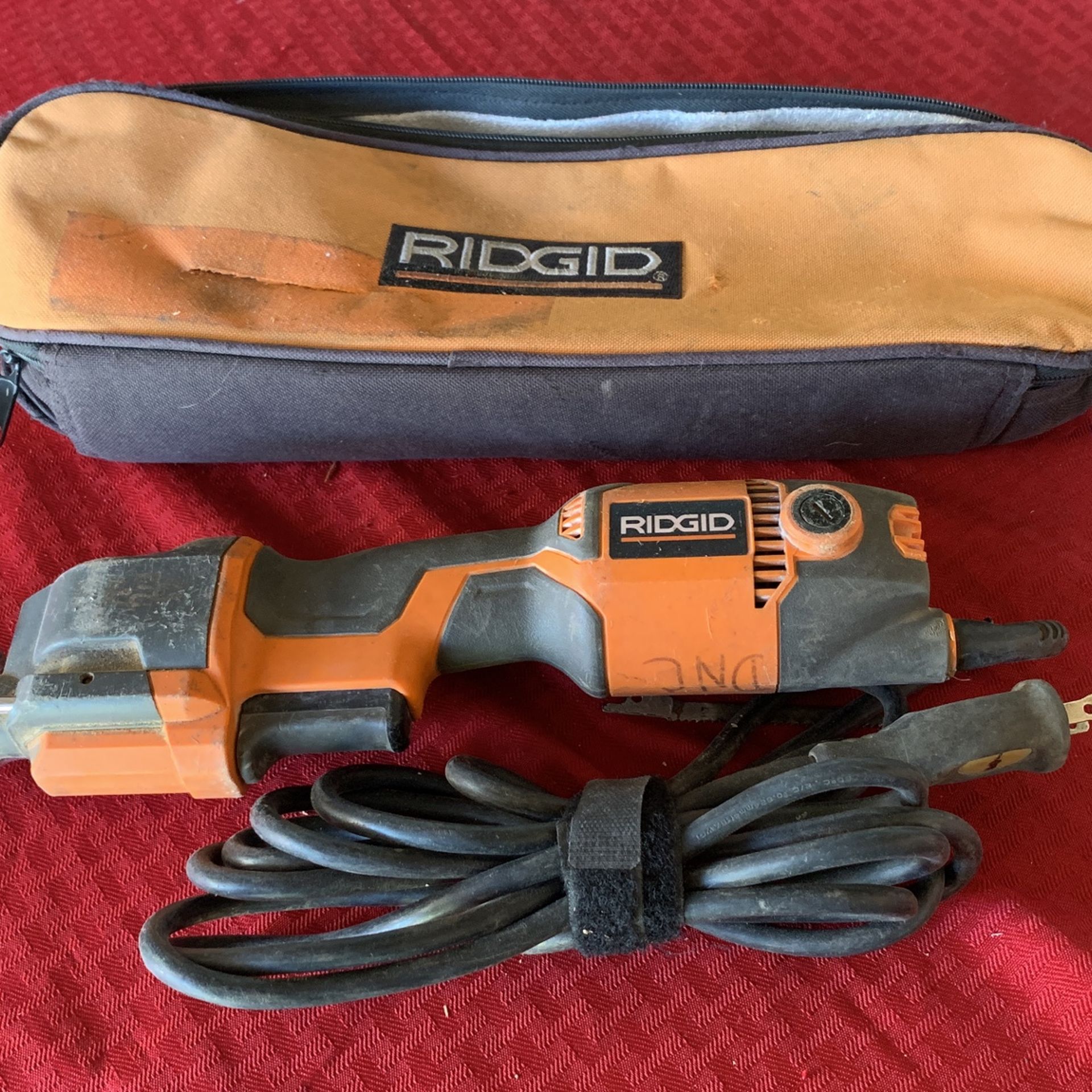 Ridgid # R3030 Fuego One Handed Reciprocating Saw with carrying case