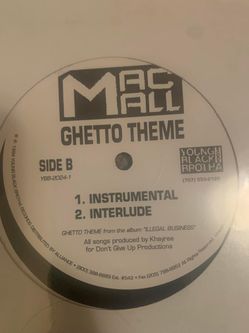 Mac Mall - Ghetto Theme 12” Vinyl Record 