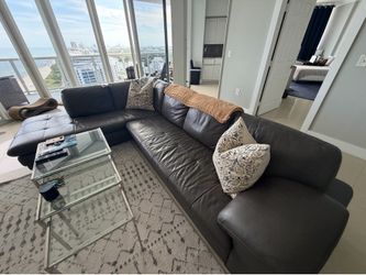 Gray Sofa with Chaise – 123"