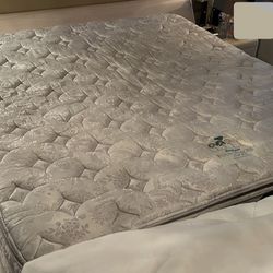 Beautiful king-size platform bed With Mattress