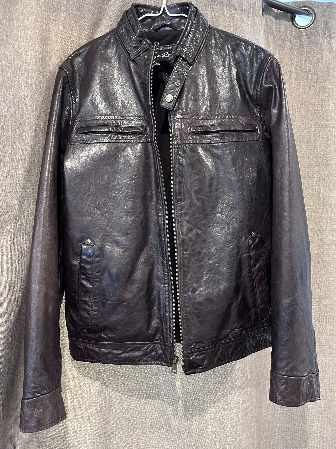 Black Rivet Leather Jacket Size S