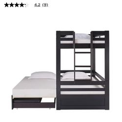 Alaterre Furniture Jasper Twin to King Extending Storage Bunk Bed