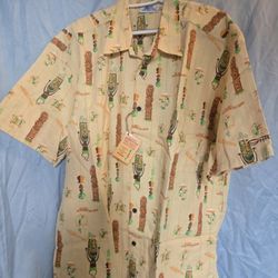 RARE Disneyland SHAG Josh Agle Disney 40th Anniversary Enchanted Tiki Room Aloha Shirt