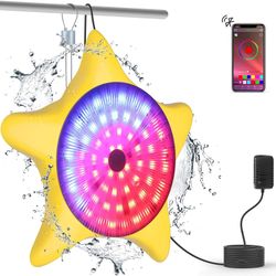 LED Pool Lights with APP Control, IP68 Waterproof Pool Lights for Above Ground Pools,15W RGB Music Sync Color Changing Underwater Submersible Lights,w
