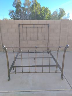 Queen metal bed frame