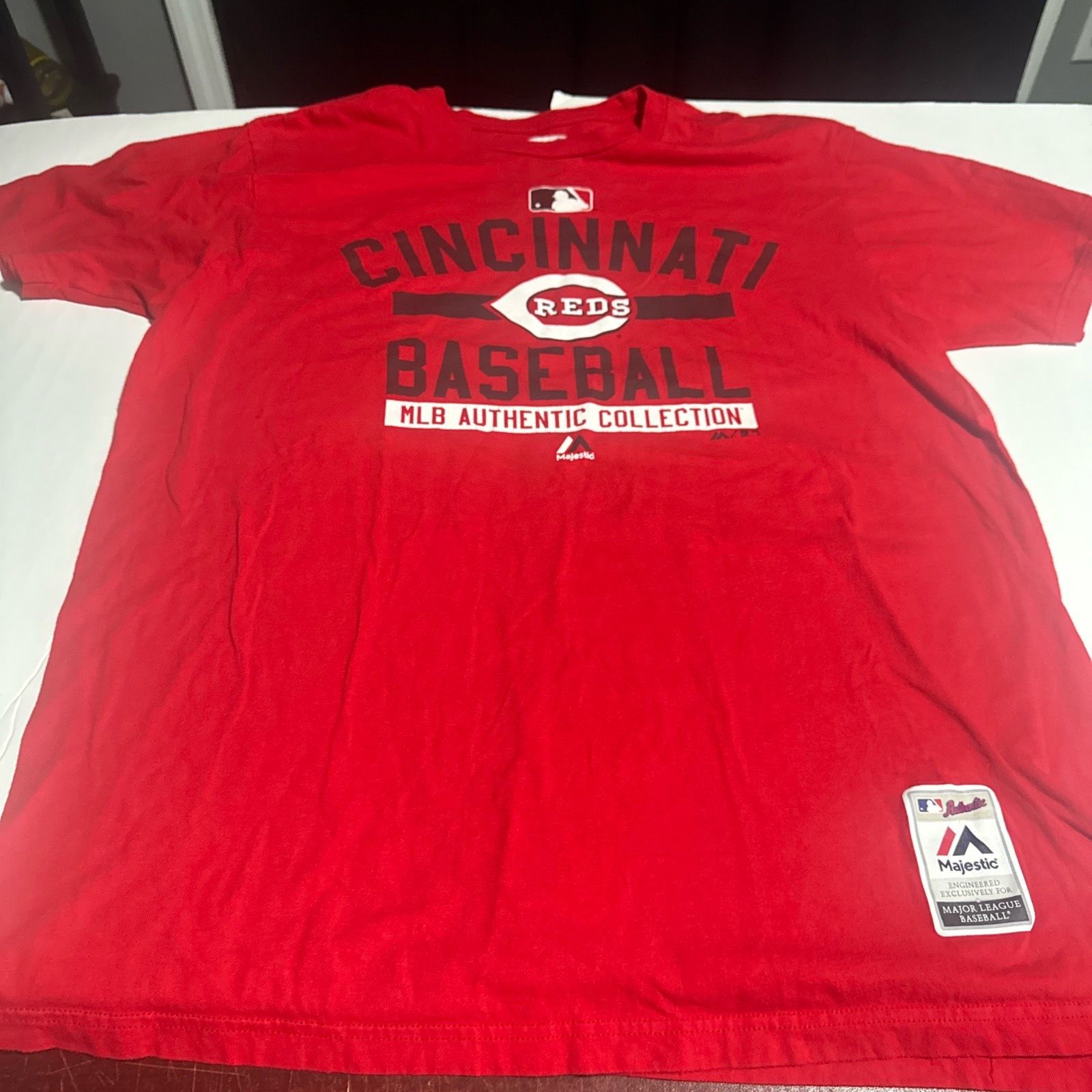Majestic Cincinnati Reds Baseball MLB Authentic Collection T Shirt Red XL