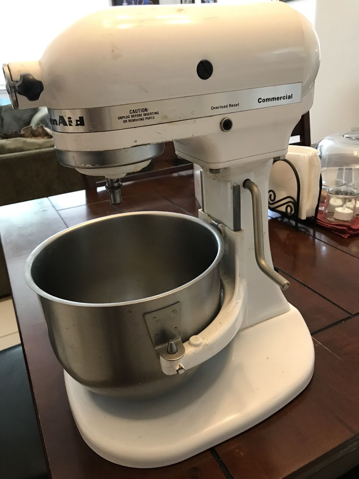 Kitchenaid Commercial 5 quart Stand Mixer KSMC50S with Bowl and