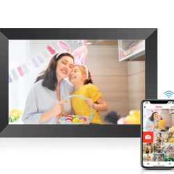 10.1 Inch WiFi Digital Picture Frame, Quick-Easy Setup Digital 32GB Memory, Touch Screen