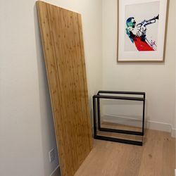 Solid Wood Bamboo Desk Top Butchers Block