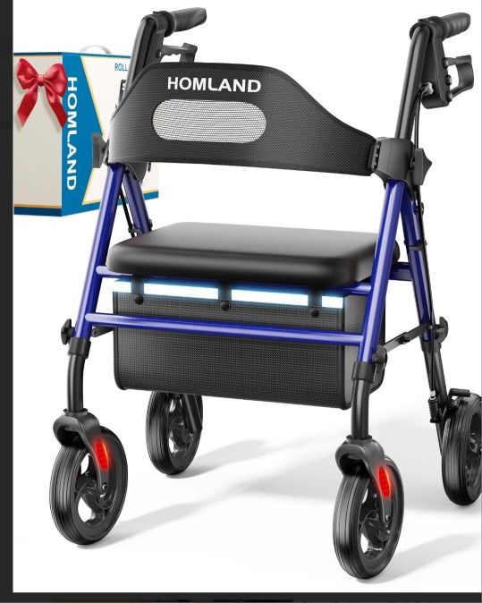 Homland Rollator Walker Red