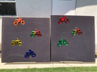 Dirt bike metal art ICON