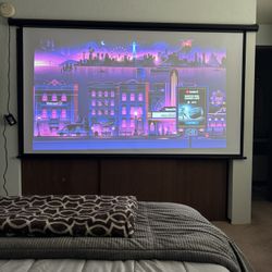 Projector + Electric mounted Screen