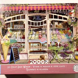 Ceaco - 2000 Piece Puzzle - Ice Cream Shop Window