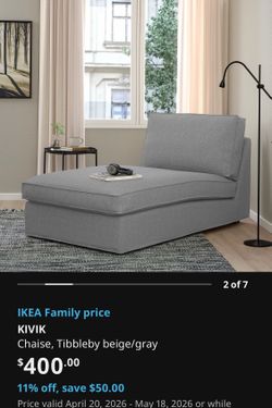 Chaise Grey