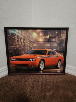 Framed Dodge Challenger Wall Art