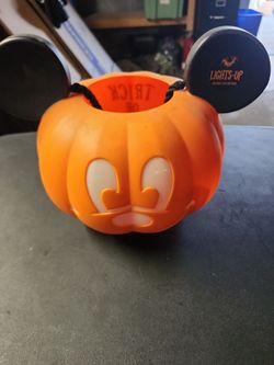 Mickey Mouse pumpkin bucket