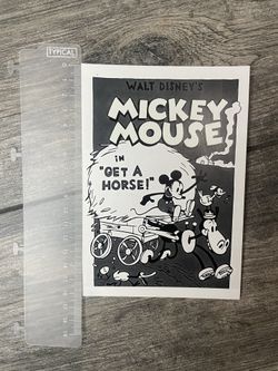 Walt Disney’s Mickey Mouse In “Get a Horse!” Print 