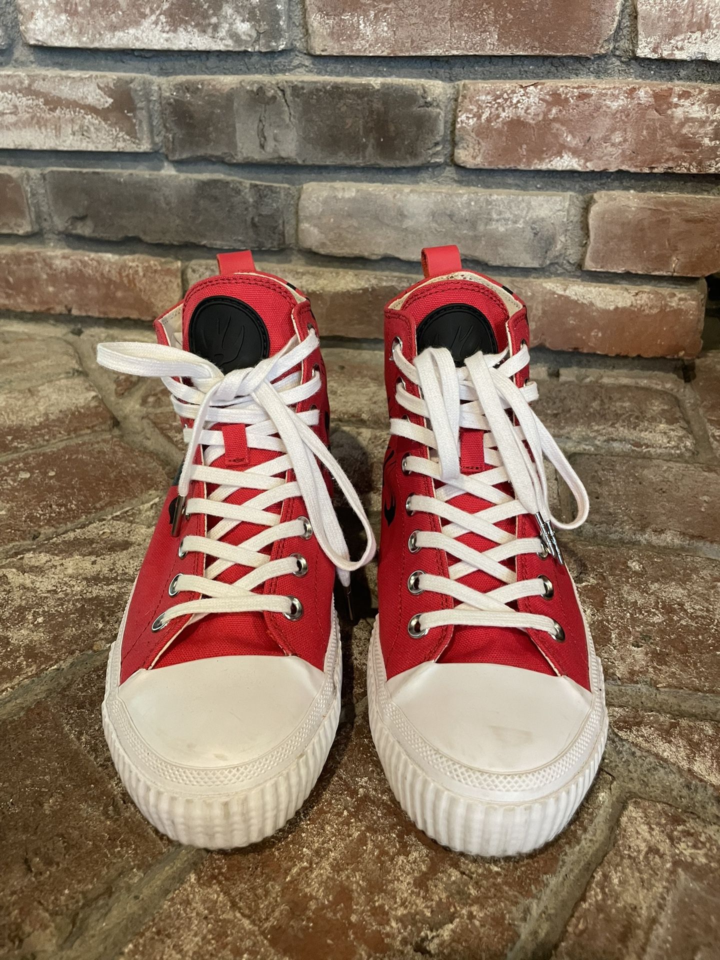 MCQ by Alexander McQueen Swallow Swarm Vulcanized Hi Top Sneaker EUR 40,New Products : American Fashion Style Bags On Sale