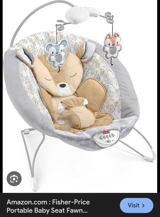 Fawn Meadows Baby Infant Bouncer Seat