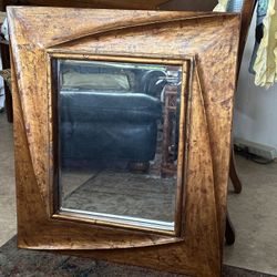 Brushed Copper Finish Frame With Mirror 