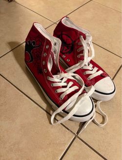 Red Spider-Man High-Top Canvas Sneakers