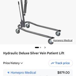 Hydraulic Deluxe Silver Vein Patient Lift