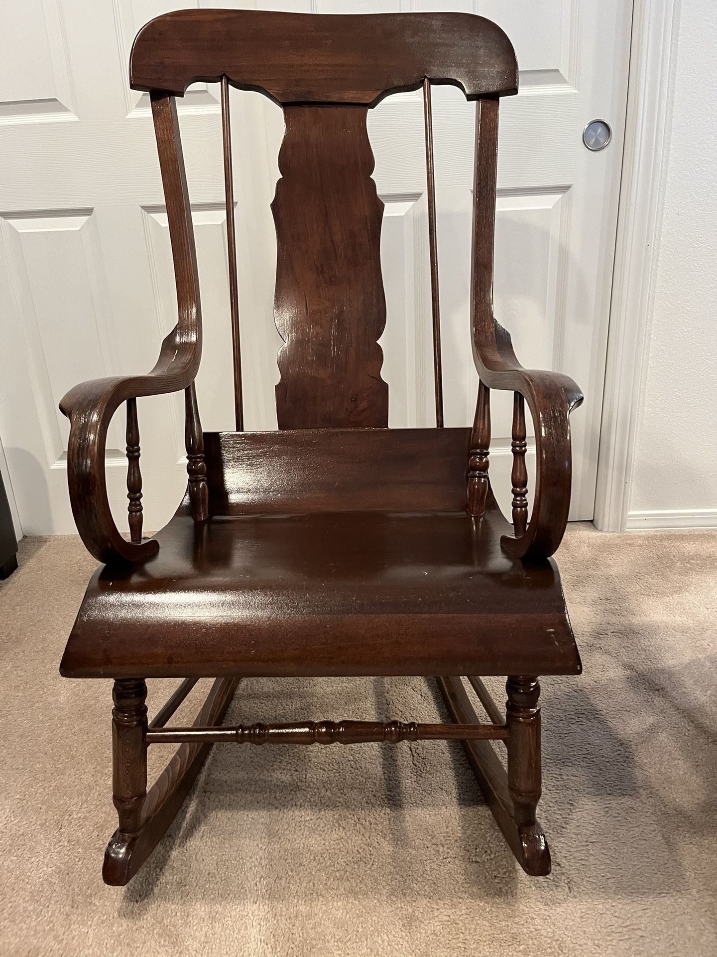 Vintage Wooden Rocking Chair 