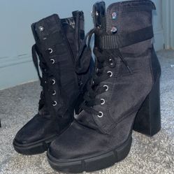 Black High Heel Female Boots 