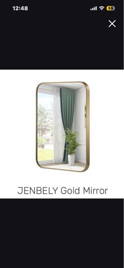 Rectangular Wall Mirror and vanity light
