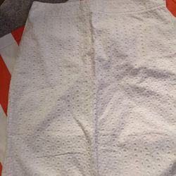 New Size 12 White Summer Skirt