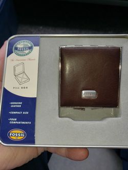 Fossil pill box