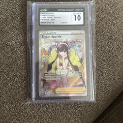 Pokemon Card Elesas Sparkle Gem mint 10