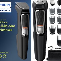 Philips Norelco Multi Groomer All-in-One Trimmer Series 3000-13 Piece Mens Grooming Kit for Beard, Face, Nose, Ear Hair Trimmer and Hair Clipper - NO 