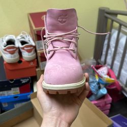 Pink Timberlands Size 4 