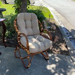 Rattan Chair And Cushions