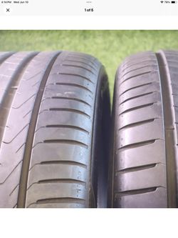 PAIR of 255 40R18 Pirelli Cinturato P7 70% Tread 6/32 99Y SKU 27484 Grade A Tires