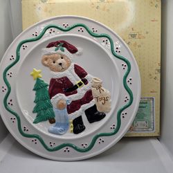 New Cherished Teddies SANTA cookie PLATE Kitchen Rare bear CHRISTMAS 10" holiday

MIN CONDITION,  STORED IN THE BOX, COMES WITH ORIGINAL PACKAGING

SA