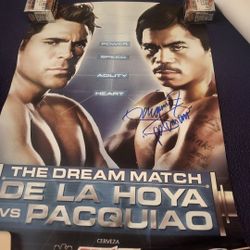 ICONIC Pacman Vs Oscar Signed Poster 