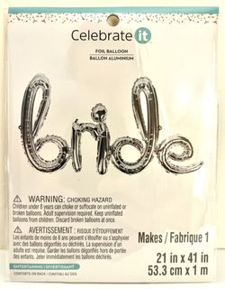 Celebrate It Bride Foil Balloon!