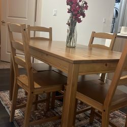 Ikea Table And 4 Chairs 