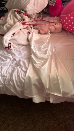 windsor white silk dress 