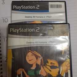 Destroy Humans 1 And 2 PS2