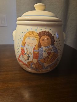 Ceramic Cookie Jar Sugar and Spice Rag Doll