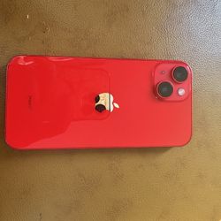 Red iphone 14