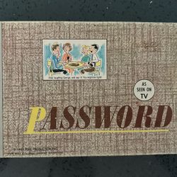  VINTAGE 1962 MILTON BRADLEY PASSWORD BOARD GAME #4260 COMPLETE MADE IN THE USA