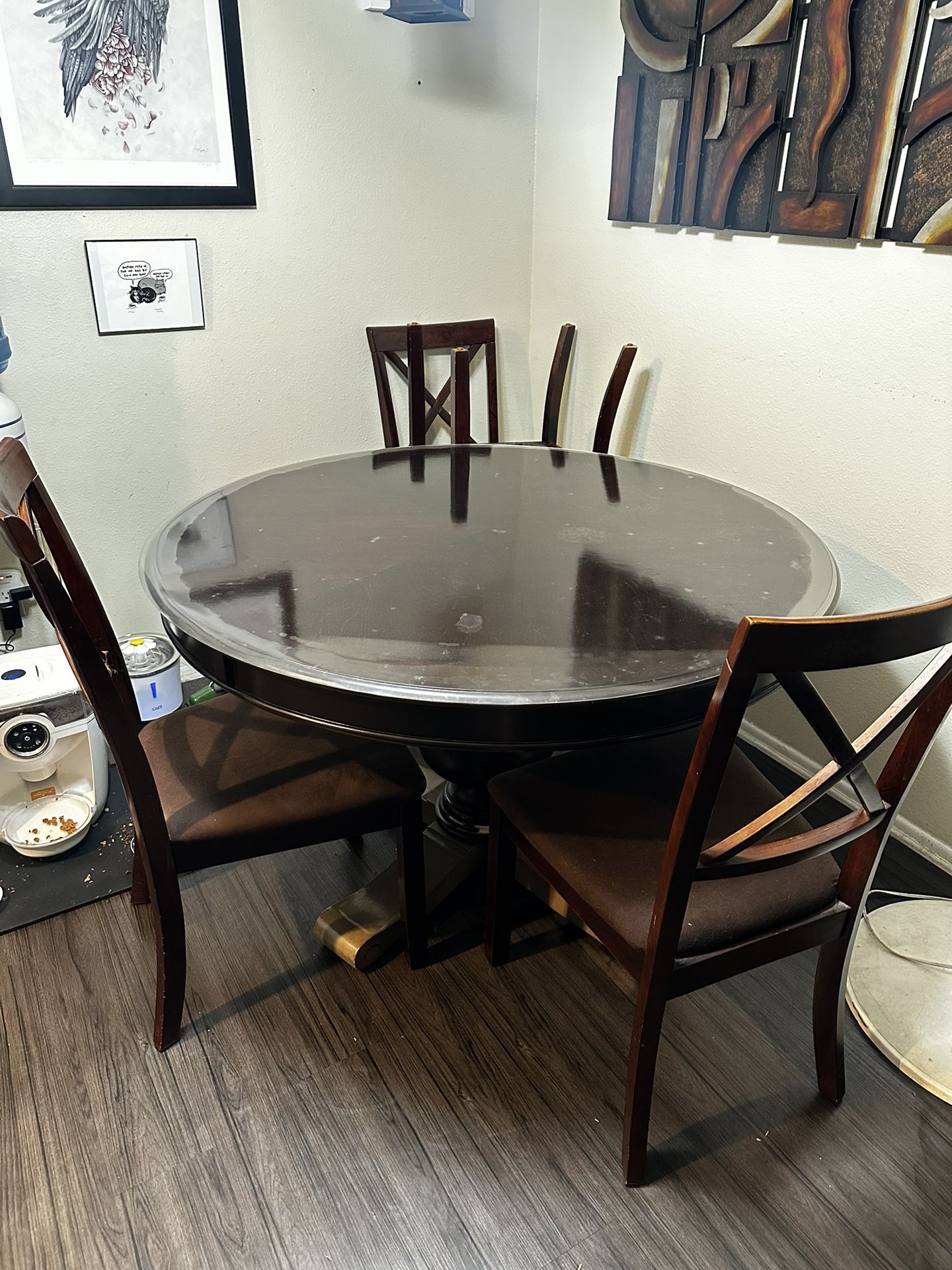 $40 OBO 92404. Dining Table And 4 Chairs 48”x30”