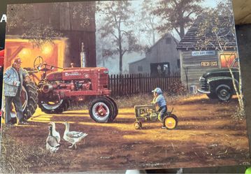 Tractors metal sign