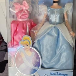 New. Disney. Classic Doll Collection. Cinderella With 2 Dresses.