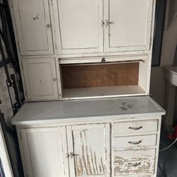 Antique Hoosier Cabinet 