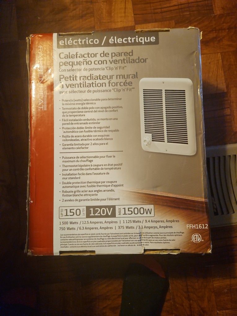 Small Fan Wall Heater